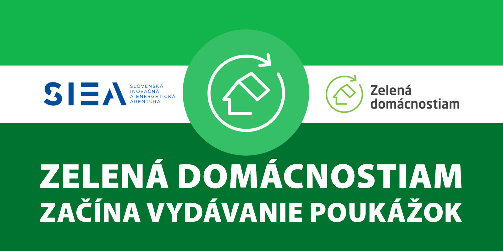 Začína vydávanie poukážok - Zelená domácnostiam